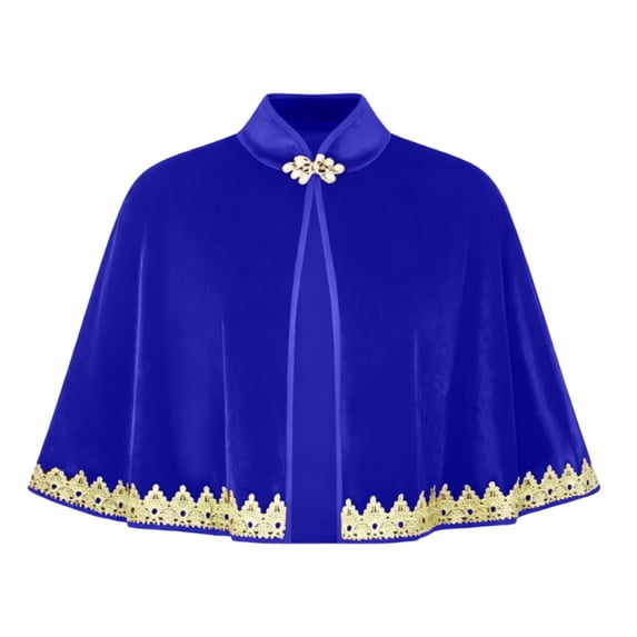 WRFWUL Women's Velvet Capelet Vintage Victorian Warm Poncho Evening Party Wedding Bride Cosplay Costume