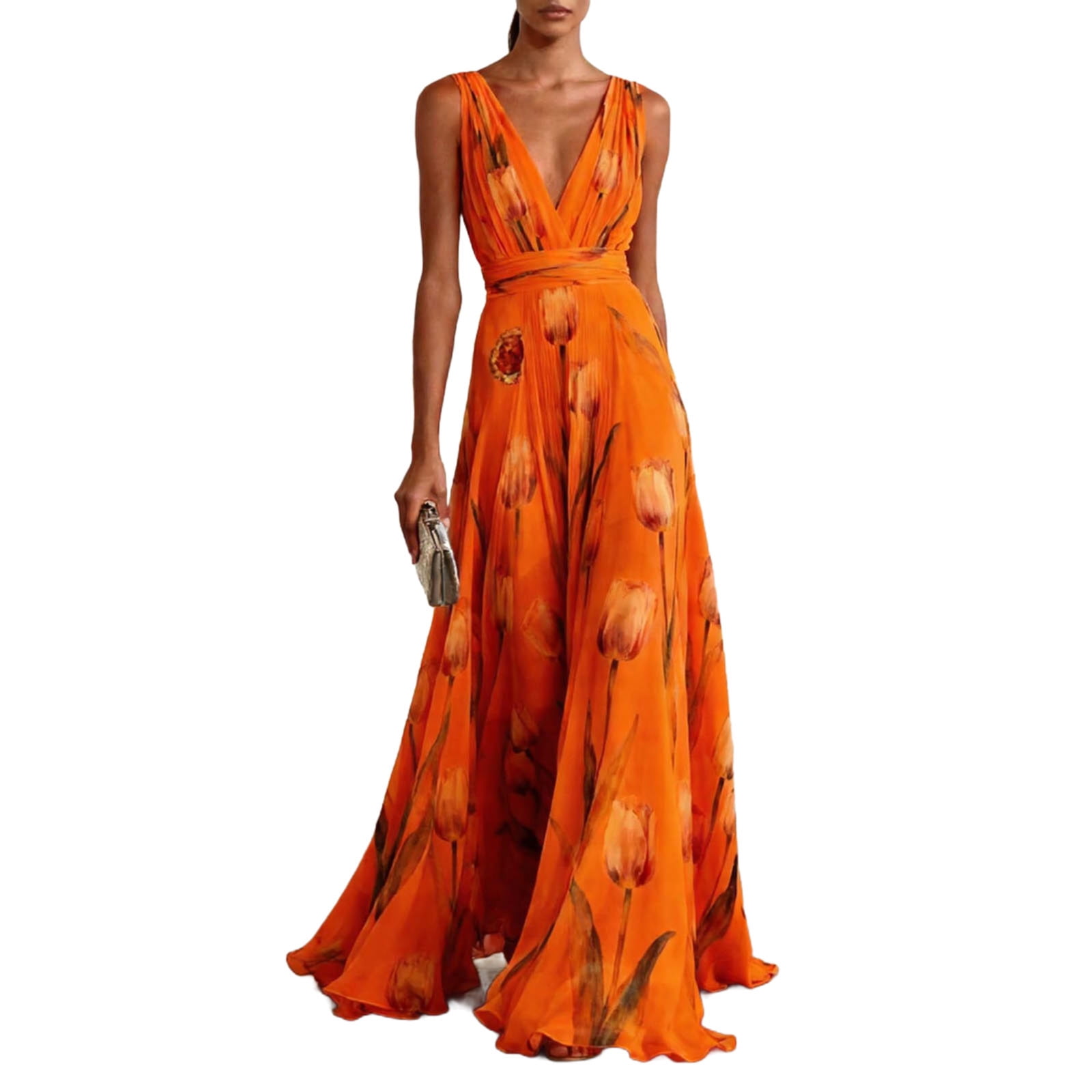 floral chiffon tank dress Cooper St Floral Tank Dress 12 Womens Faux Wrap Chiffon Hi Low Sundress