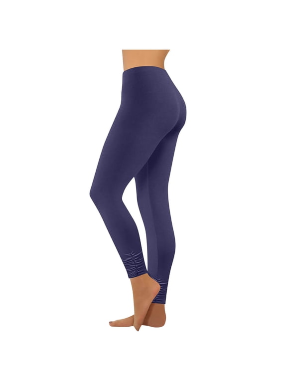 Yoga Pants Women Mid-Rise Compression Leggings Stretchy Butt Lift Capris Tights Buttery Soft Jogger Gym Yoga Pants