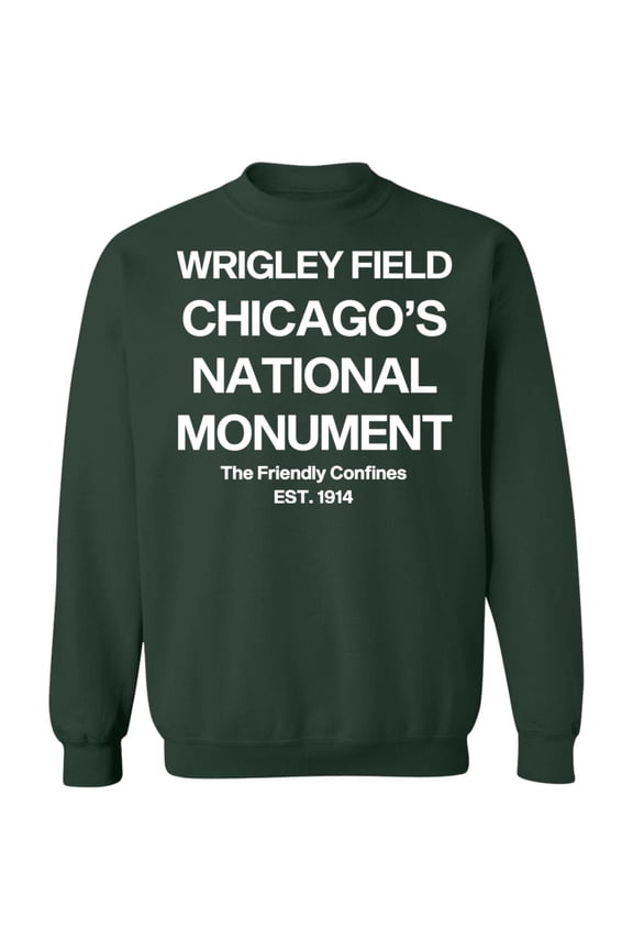 WRIGLEY FIELD: Chicago's National Monument Crewneck Sweatshirt