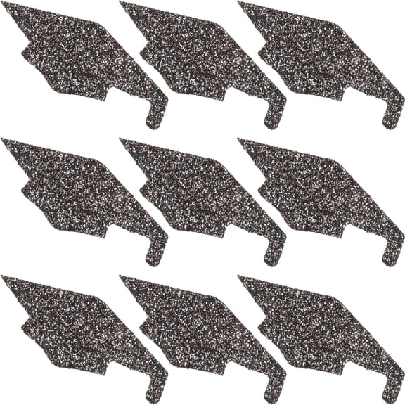 WRISTBIQUE Graduation Cap Confetti Table Scatter Black Non Woven Party Decoration for Home