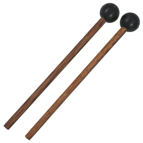 WRISTBIQUE 1Pair Universal Wooden Handle Marimba Mallets Practical Drumsticks for Musical Instrument Use