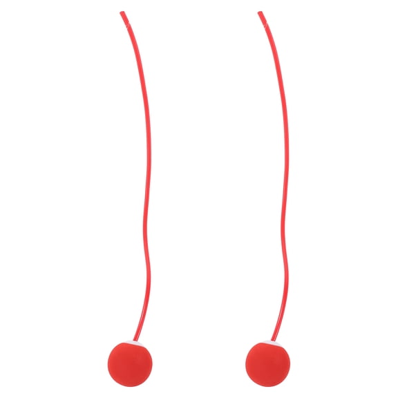 WRISTBIQUE 1 Pair Red EVA Skipping Rope For Outdoor Use And Training 11.8x2x2in