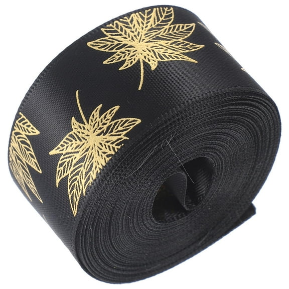 WRISTBIQUE 1 Roll Wear Resistant Present Ribbon in Black for Craft Projects and Bows