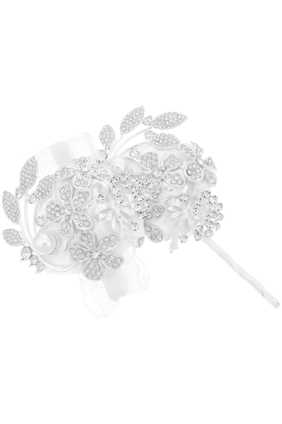 1 Set Wedding Flower Bracelet Wrist Corsages in Elegant White for Special Occasions