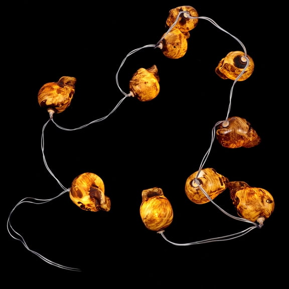 WRISTBIQUE 1 Set Human Skull Light  Decorations Plastic 11.8X7.9X3.9In 1.5M Warm White Assorted Color