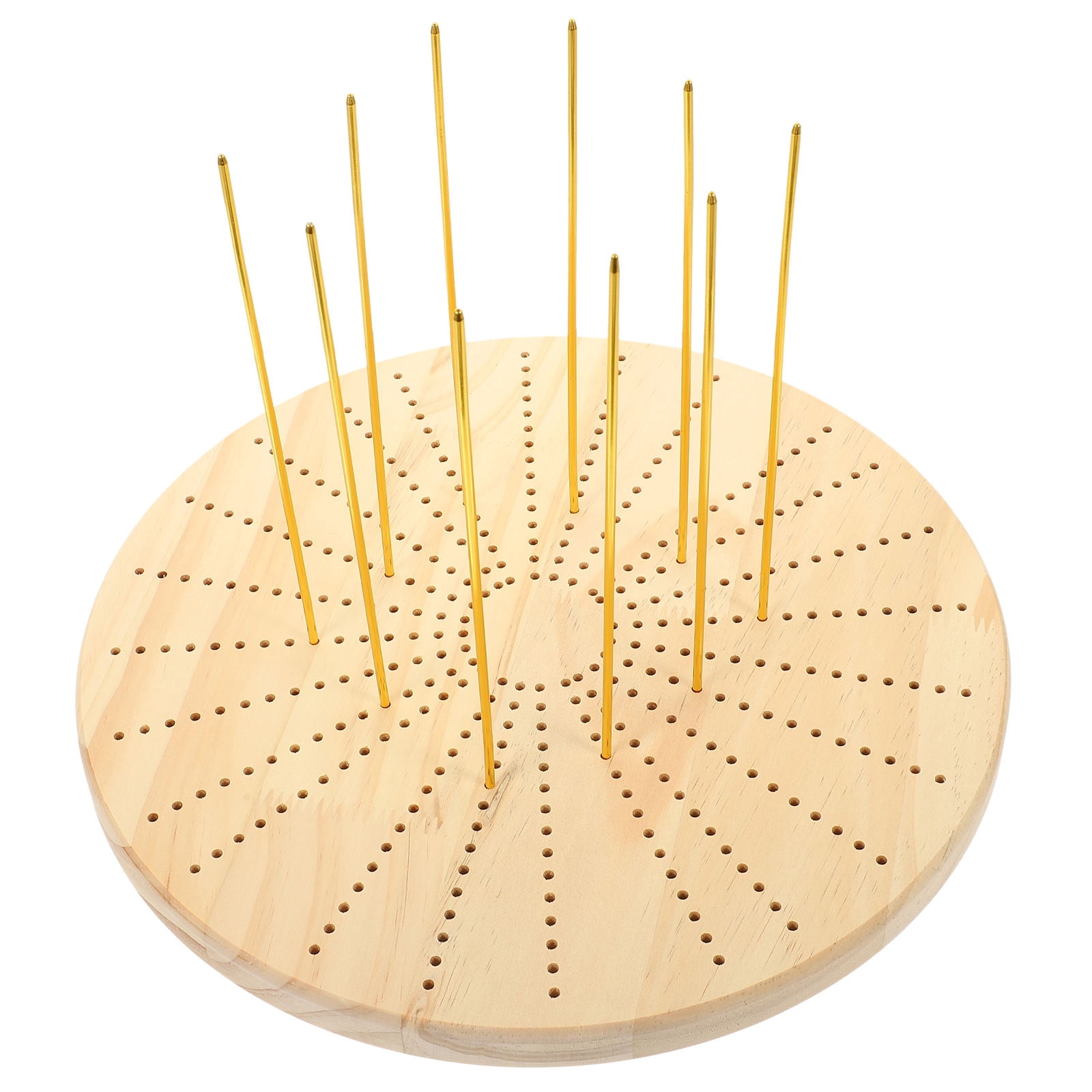 WRISTBIQUE Knitting Yarn Board Wood Molding Board for Craft Making 1 Set 11.79x11.79in