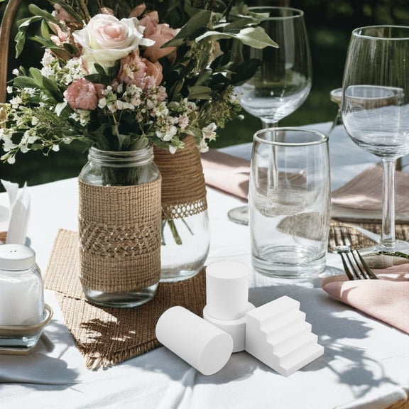 WRISTBIQUE 1Set White Foam Photography Prop Set for Artistic Backgrounds and Creative Photoshoots