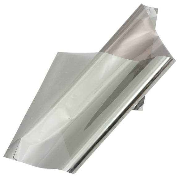 WRISTBIQUE Sun Blocking Silver Window Film One Way Privacy Film for Window Heat Reflection