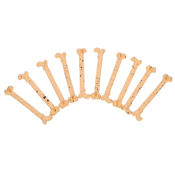 WRISTBIQUE Skull Bone Decorations Realistic Props for DIY Projects and Tabletop Displays 10Pcs