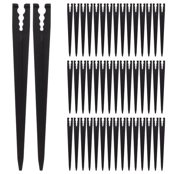 WRISTBIQUE Drip Support Stakes Support Rod Plastic 100Pcs for Irrigation Black