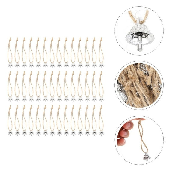 WRISTBIQUE 100pcs Plastic Bauble End Caps for Christmas Tree Ornaments, Holiday Pendant Caps for Festive Decoration and Celebration