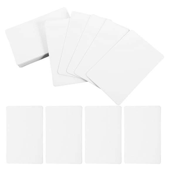 WRISTBIQUE 100pcs Blank Name Tags Diy Printable Label Cards For Events Present Tags And Organizing Writable And Id Cards