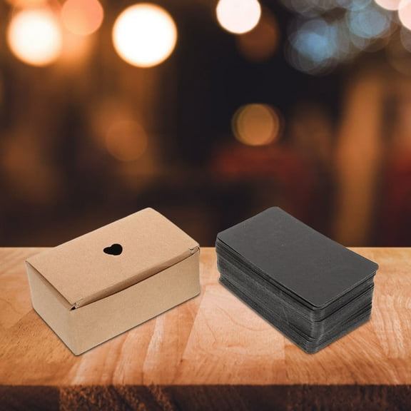 WRISTBIQUE 100Pcs Black Blank Index Cards for Writing Multi Functional Note Cards