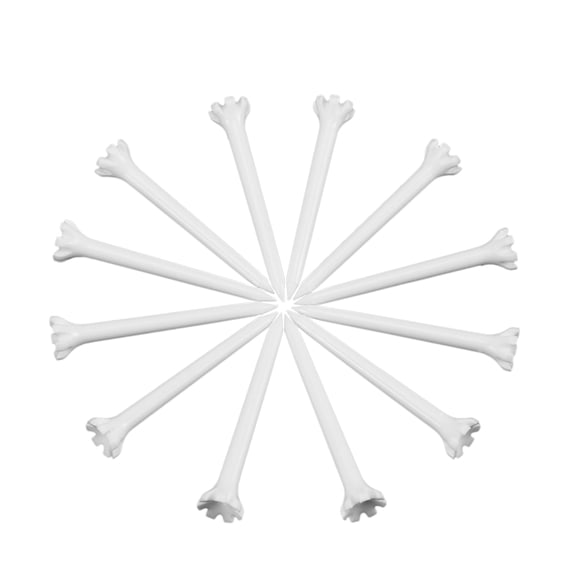 WRISTBIQUE 100Pcs White Plastic Golf Tees Unbreakable Lightweight Durable Tee Pegs for Outdoor Golf Training