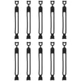 thumbnail image 1 of WRISTBIQUE 10Pack Reuseable Cable Ties in Black Silicone for Cable Management with Compact Size Design, 1 of 8