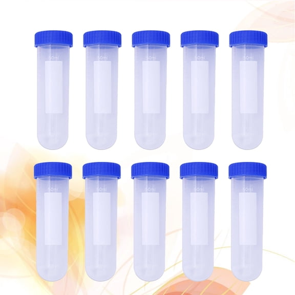 WRISTBIQUE 10Pcs Bead Storage Bottles Cylinder Shape For Bead Jewelry Makers Adults