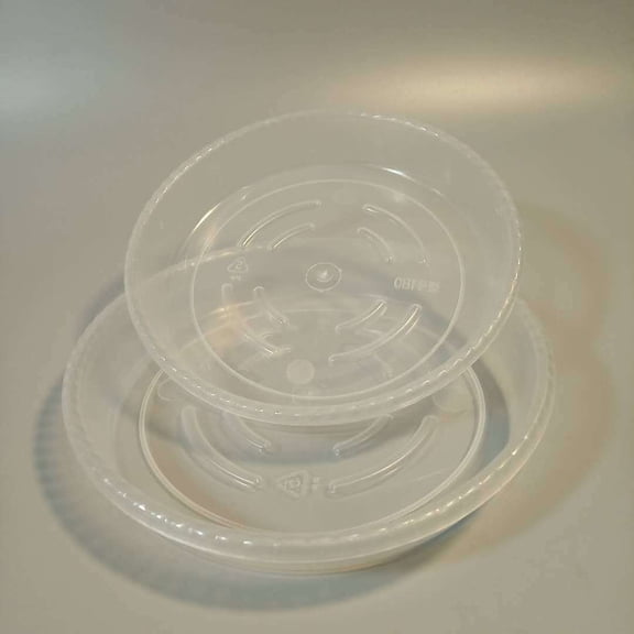 WRISTBIQUE 10Pcs Heat-Resistant Transparent Planter Saucers for Indoor Use