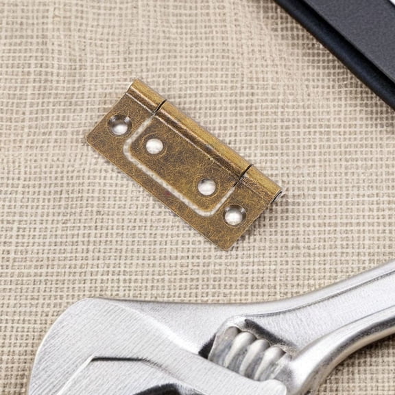 WRISTBIQUE 10Pcs Iron Door Hinge Hardware For Furniture Doors With Strong Durability