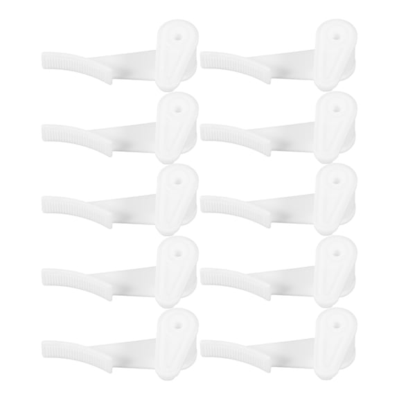 WRISTBIQUE Flush Mount Light Shade Clips, Universal Design, White, 10Pcs