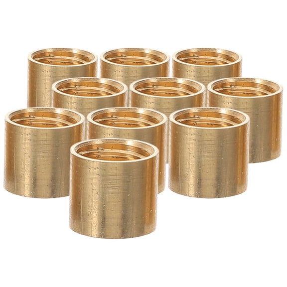 WRISTBIQUE Golden Brass Pool Cue Tips Enhanced Accuracy for Daily Use 10Pcs