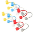 thumbnail image 1 of WRISTBIQUE 10Pcs Silicone Straw Covers Cap Reusable Straw Tip Protective Covers Assorted Colors, 1 of 8