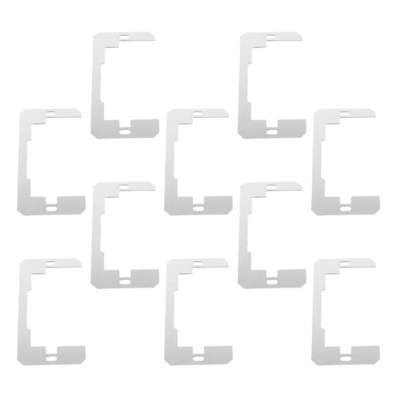 WRISTBIQUE 10Pcs Silver Electrical Outlet Box Extender Kit for Home Outlet Leveling and Repair