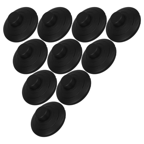 WRISTBIQUE 10Pcs Silent Foot Activated Lamp Switch Black for Daily Floor Light Control