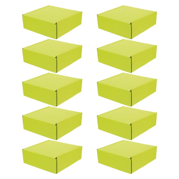 WRISTBIQUE 10pcs Boxes Corrugated Shipping Boxes For Business Packaging Cases Versatile Storage For Transport And Mailing