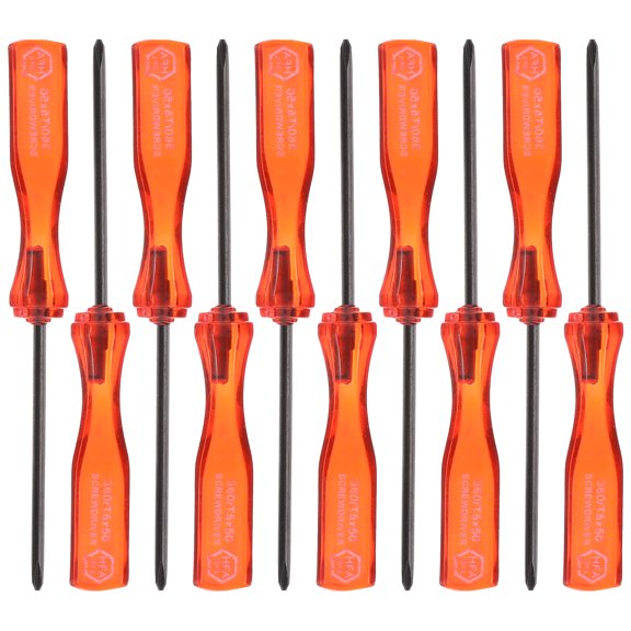 WRISTBIQUE 10Pcs Game Machine Screwdrivers Silver with Durable Metal and Plastic Materials
