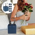 thumbnail image 1 of WRISTBIQUE 10pcs Paper Handheld Bags Reusable Present Bags Blue Storage for Birthday Party, 1 of 8