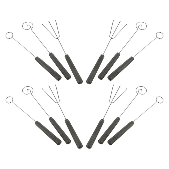 WRISTBIQUE 4Sets Stainless Steel Chocolate Candy Dipper Tool for Fondue Parties and Cheese Serving