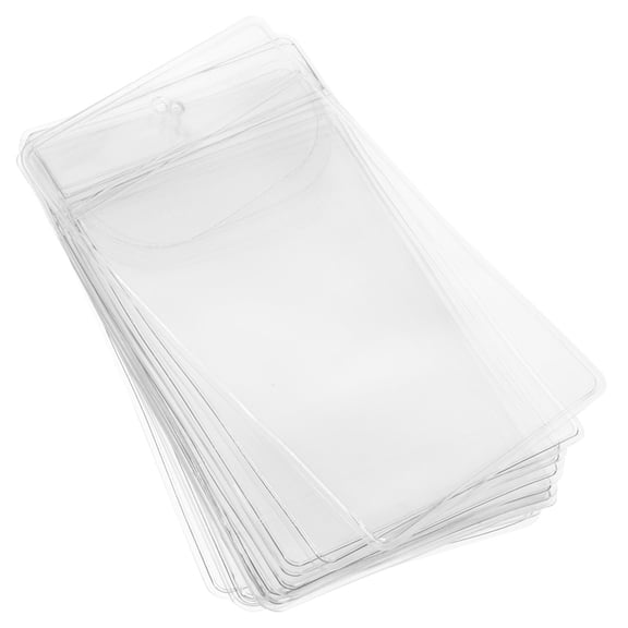 WRISTBIQUE 12Pcs Transparent Card Sticker Cover Reusable Protective Label Covers for Office and Warehouse Use