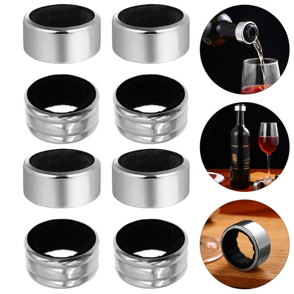 WRISTBIQUE 12pcs Drip Proof Bottle Stoppers with Stainless Steel for Home Use