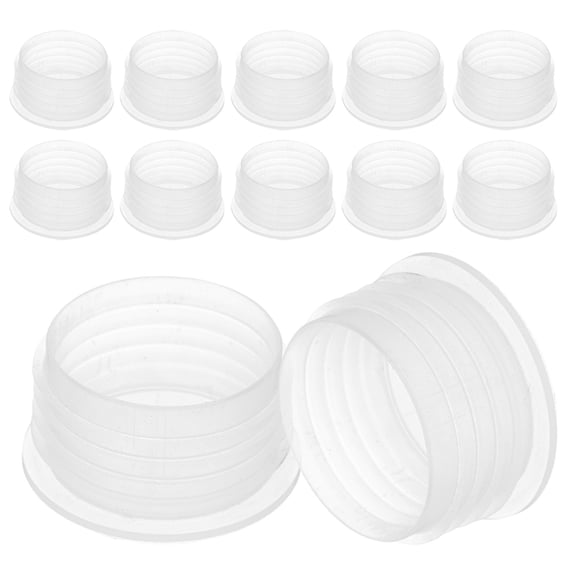 WRISTBIQUE 12pcs Plastic Pot Stopper for Vegetable Planting Box Transparent Round End Cap Prevents Water Seepage