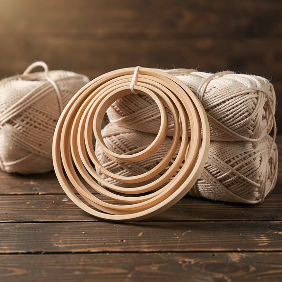WRISTBIQUE 14pcs Craft Hoop Rings for Macrame Projects and Dreamcatchers