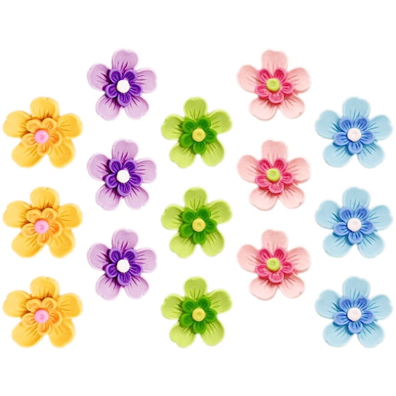 WRISTBIQUE 15Pcs Cute Push Pin Resin Multi-Function Thumb Tacks for Map Marking and Office Work
