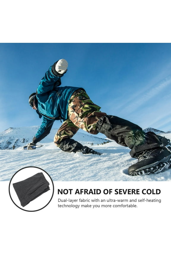 1Pack Black XXXL Mens Thick Leggings with Warmth Retention for Autumn and Winter