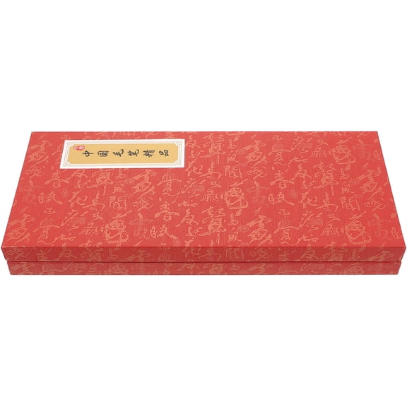 WRISTBIQUE Artist Brush Case Chinese Style Rectangular 1Pcs 13.8X5.9X1.6In
