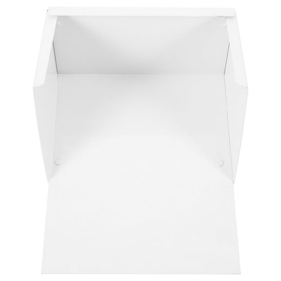 WRISTBIQUE White Aluminum Alloy Downspout Splash Block for Outdoor Gutter Drain Extension