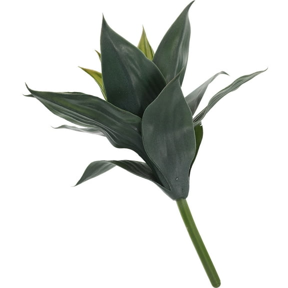 WRISTBIQUE Lifelike Green Artificial Snake Plant Decor for Cabinet and Window Display