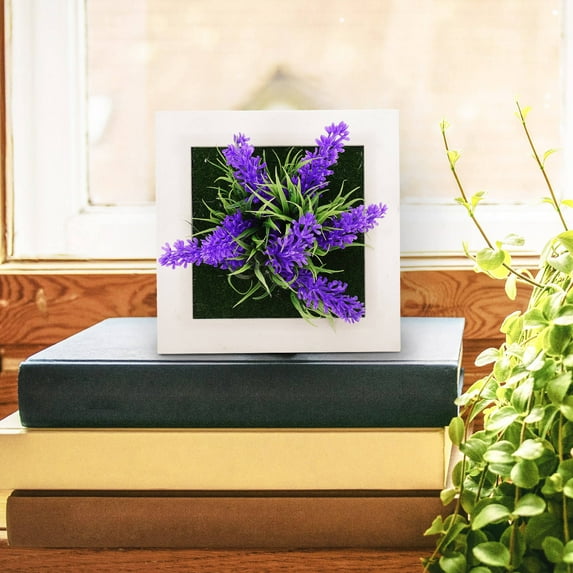 WRISTBIQUE 1Pack Lavender Plants Ornament Wall-mounted for Indoor and Outdoor Use