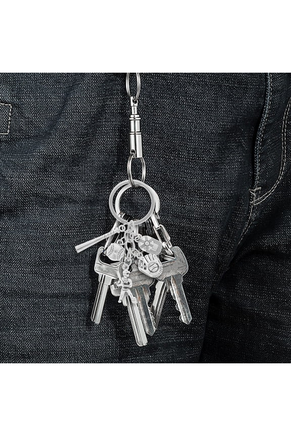 1Pack Metal Bat Detailed Engraving Baseball Keychain for Sports Events Boys 3.15X1.18X0.08In