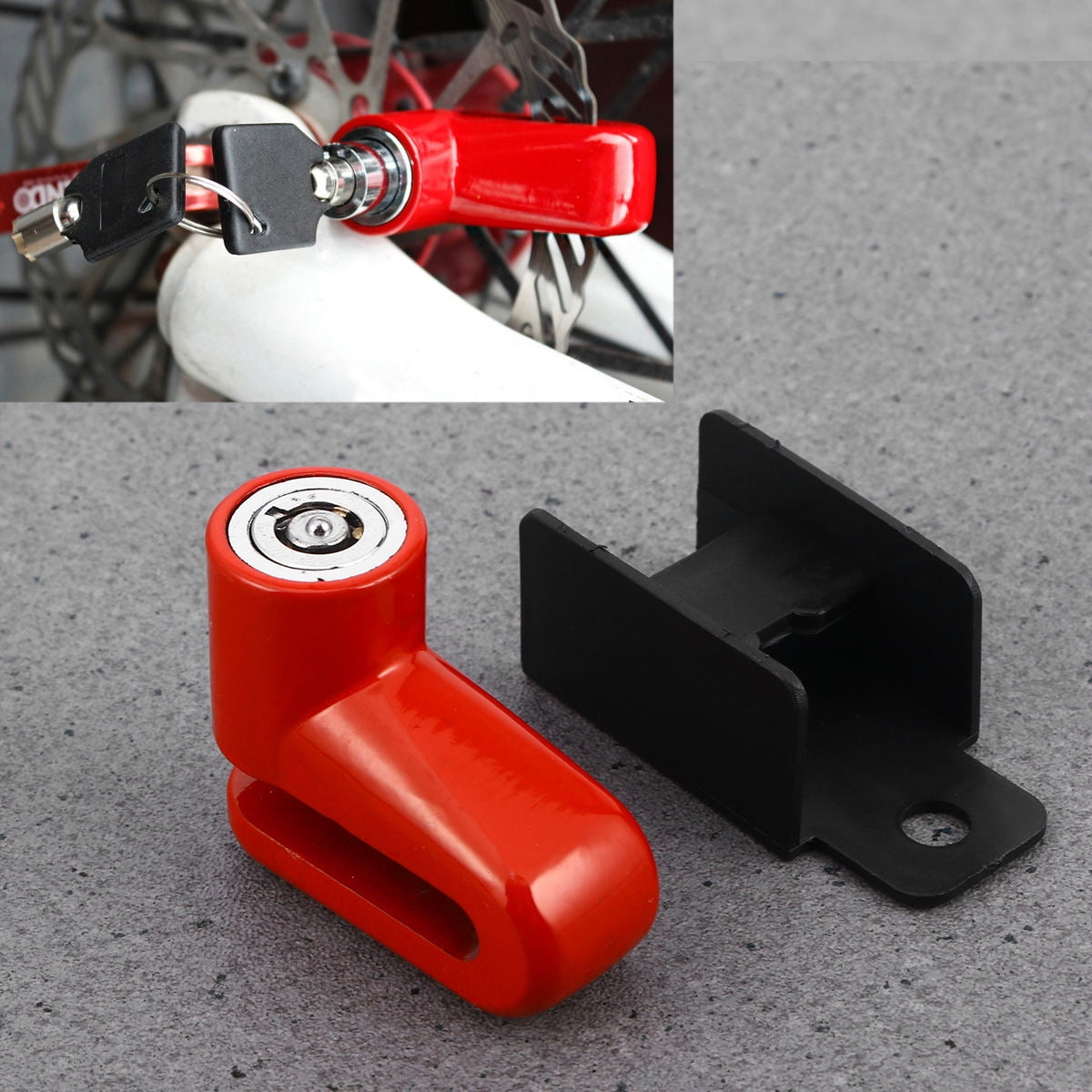 WRISTBIQUE 1Pack Metal Disc Brake Lock Anti Theft for Motorcycle Scooter Bike Security
