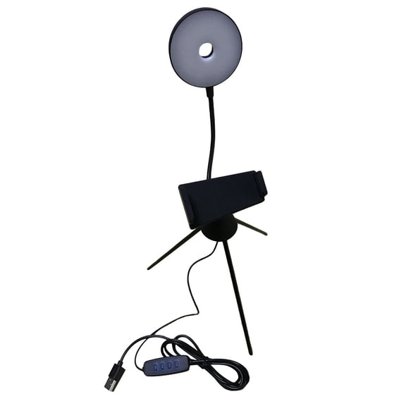 WRISTBIQUE Fill Light with Tripod Iron Dimming Range 1%-100% Selfie 1Pcs