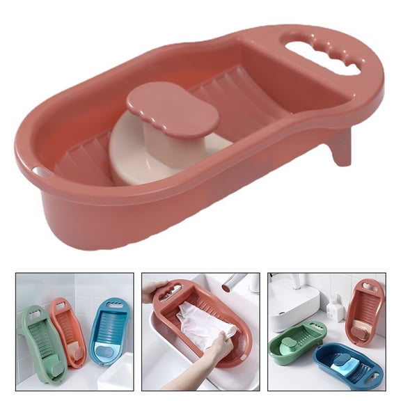 WRISTBIQUE 1Pc Pink Underwear Washboard Made of Durable PP Material Compact Laundry Tool