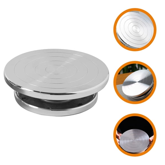 WRISTBIQUE Rotating Cake Decorating Workbench with Aluminum Alloy Turntable and Nonslip Base