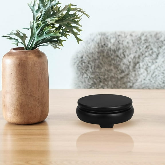 WRISTBIQUE Vase Stand Circular Decorative Base Wood 1Set 4.72X4.72X1.77in
