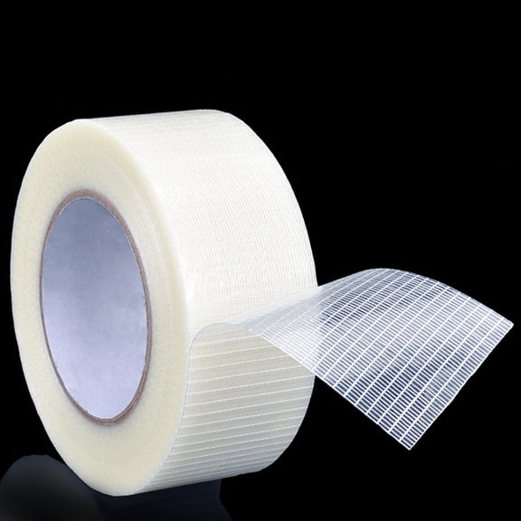 WRISTBIQUE 1Pack White Fiberglass Strong Tape Heavy Duty for Industrial Electronics and Home Appliances 984.3x2x0.008in