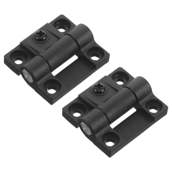 WRISTBIQUE 1Pair Adjustable Torque Plastic Door Bearing Hinge Black 90 Degree Positioning for Furniture Doors